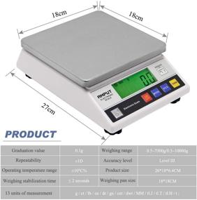 img 1 attached to 🔬 CGOLDENWALL High Precision Scale 10kg 0.1g - Digital Accurate Electronic Balance Lab Scale for Laboratory, Industrial Weighing and Counting - Scientific Scale CE Certified