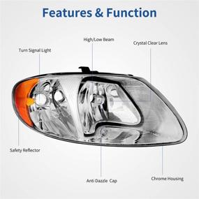 img 3 attached to Headlamp Compatible Chrysler Plymouth Headlight