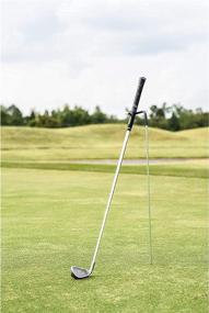 img 3 attached to 🏌️ Mobile Pro Shop V-Shaped Golf Club Stand: Enhance Club Visibility, Keep Clubs Clean & Dry, Crafted from Resilient Zinc Plated Steel - Portable Golf Club Holder
