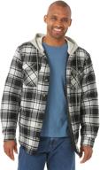 👕 wrangler authentics sleeve quilted flannel shirts for men: warmth meets style logo