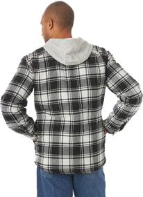 img 3 attached to 👕 Wrangler Authentics Sleeve Quilted Flannel Shirts for Men: Warmth Meets Style