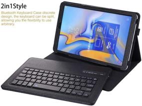 img 2 attached to Pu Leather Keyboard Case For Samsung Galaxy Tab 3/4 10