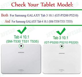 img 1 attached to Pu Leather Keyboard Case For Samsung Galaxy Tab 3/4 10