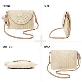 img 2 attached to Puedo Woven Bag Crossbody Shoulder Women's Handbags & Wallets and Shoulder Bags
