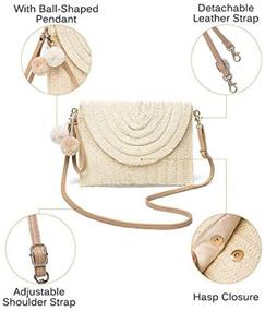 img 1 attached to Puedo Woven Bag Crossbody Shoulder Women's Handbags & Wallets and Shoulder Bags