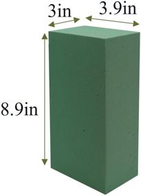 img 2 attached to 🌸 Crafare 6pc Wet Floral Foam Bricks: Green Styrofoam Blocks for Spring Flower Arrangement and Craft Supply