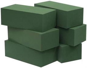 img 3 attached to 🌸 Crafare 6pc Wet Floral Foam Bricks: Green Styrofoam Blocks for Spring Flower Arrangement and Craft Supply