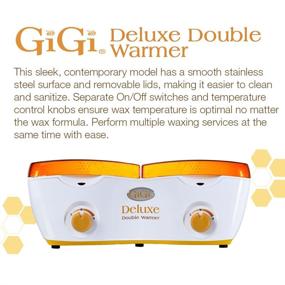 img 3 attached to Gigi Deluxe Double Hair Remover Wax Warmer, 14 oz