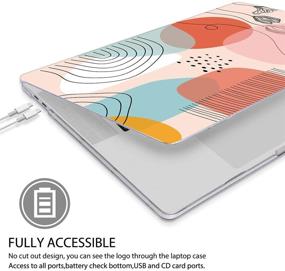 img 2 attached to 🖥️ Mektron Abstract Artistic Hard Shell Case for MacBook Pro 16 inch A2141 (Release 2021/2020/2019) with Retina Display, Touch Bar, Touch ID - includes Keyboard Skin & Screen Film