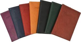 img 1 attached to Premium Genuine Leather Passport Holder Wallet: Top-notch Travel Accessory