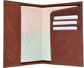 img 3 attached to Premium Genuine Leather Passport Holder Wallet: Top-notch Travel Accessory