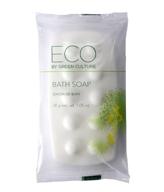 🌿 green culture eco-friendly hotel amenities: 100-pack of 1oz body soap bars logo