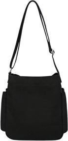 img 1 attached to 👜 Многофункциональная сумка Iswee на плечо: стильная кросс-боди мессенджер сумка с женскими сумками и кошельками Combo