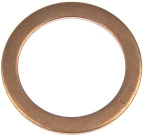 img 1 attached to DORMAN 65277 Copper Oil Drain Plug Gasket, Double Pack