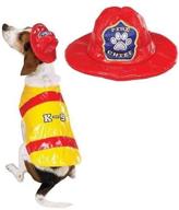 🐾 stand out with the pawfield fire chief dog costume - size: large логотип