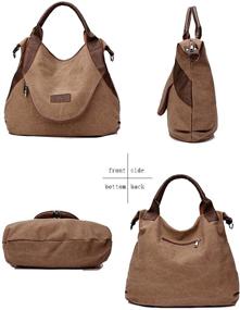 img 2 attached to 👛 Xiaoxiongmao Leather Women's Handbags & Wallets: Stylish Shoulder Pocket Totes