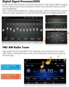 img 3 attached to 🚗 Автомагнитола In-Dash EINCAR Android Auto с двумя динами, DVD-плеером, Apple CarPlay, DSP, навигацией GPS, сенсорным экраном, BT, AM FM радио, автомобильная головная установка, WiFi, SWC, внешним микрофоном, бесплатная камера заднего вида