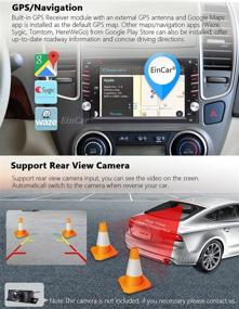 img 1 attached to 🚗 Автомагнитола In-Dash EINCAR Android Auto с двумя динами, DVD-плеером, Apple CarPlay, DSP, навигацией GPS, сенсорным экраном, BT, AM FM радио, автомобильная головная установка, WiFi, SWC, внешним микрофоном, бесплатная камера заднего вида