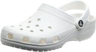 unisex classic white crocs: stylish footwear for men and women logo