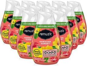 img 4 attached to Renuzit Adjustable Solid Gel Air Freshener Cones, Hawaiian Sunset - Nonstop Freshness, 12 Count, 7 Oz