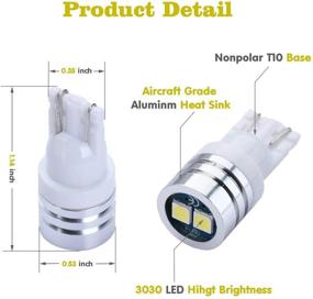 img 3 attached to iBrightstar Ultra-Bright LED Bulbs for Car License Plate & Interior Lights