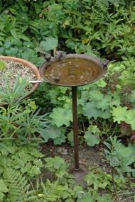 img 1 attached to FB91 Standing Birdbath by Esschert Design USA - Durable Cast Iron Construction