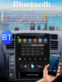 img 3 attached to 🚗 9.7 Inch Touch Screen Double Din Android Car Stereo with GPS Navigation, Bluetooth, FM Radio, WiFi, Mirrorlink, USB, Steering Wheel Control, +12 LEDs Backup Camera