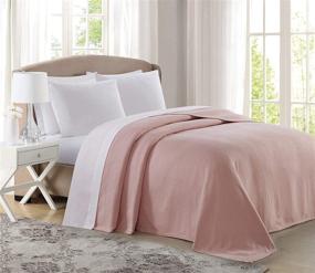 img 2 attached to ✨ Deluxe Queen Blush Woven Cotton Blanket with Charismatic Appeal