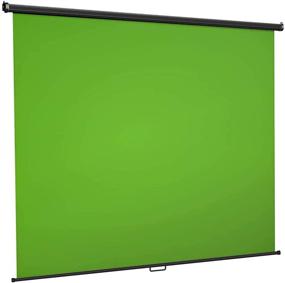 img 4 attached to ✨ Ultimate Green Screen Backdrop: Wall-Mounted Retractable 75"x79" with Wrinkle-Resistant Fabric, Chroma Key for Photo Video, Games & More!