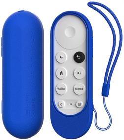 img 4 attached to SIKAI Silicone Case for Chromecast with Google TV 2020 Voice Remote - Shockproof Protective Cover | 2020 Chromecast Voice Remote | Skin-Friendly, Washable, Anti-Lost with Loop (Blue)