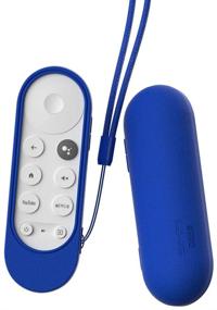 img 3 attached to SIKAI Silicone Case for Chromecast with Google TV 2020 Voice Remote - Shockproof Protective Cover | 2020 Chromecast Voice Remote | Skin-Friendly, Washable, Anti-Lost with Loop (Blue)