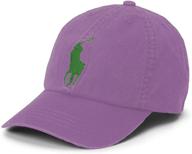 🧢 polo ralph lauren big pony chino baseball cap for boys: stylish & functional headwear logo