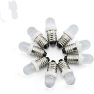 🚦 longdex 10pcs e10 screw 3v 6v 12v spot led bulb light lamps emitting color white red green mini warning automobile instrument lamp width signal lamp logo