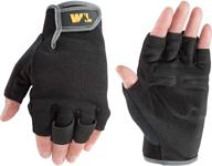 fingerless synthetic leather gloves by wells lamont логотип