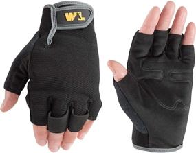 img 4 attached to Fingerless Synthetic Leather Gloves by Wells Lamont