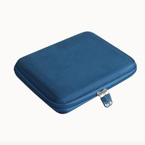 img 1 attached to 📦 Hermitshell Hard Travel Case for Samsung T5 Portable SSD - 250GB, 500GB, 1TB, 2TB USB 3.1 External Solid State Drive (4-Drive Case, Dark Blue)