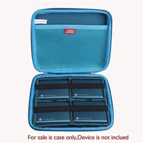 img 3 attached to 📦 Hermitshell Hard Travel Case for Samsung T5 Portable SSD - 250GB, 500GB, 1TB, 2TB USB 3.1 External Solid State Drive (4-Drive Case, Dark Blue)