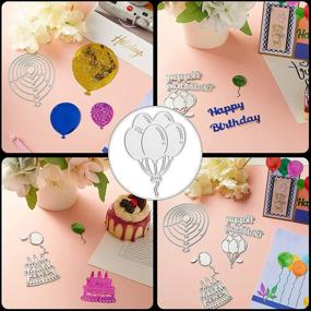img 1 attached to Birthday Balloons Invitation Scrapbooks Embossing