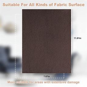 img 2 attached to SIBOTER Leather Repair Patch - Self-Adhesive Black Leather Tape for Couch, Sofas, Car Seats, and Furniture