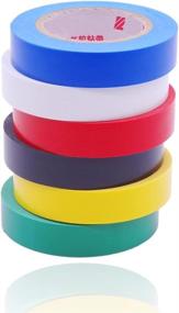 img 3 attached to 🔌 Viaky High-End Industrial Grade Electrical Insulation Tape - 6 Color Assortment, Each Roll 0.6" x 50', Waterproof Vinyl Insulating Backing, Rated to 176 Degrees & 600 Volts