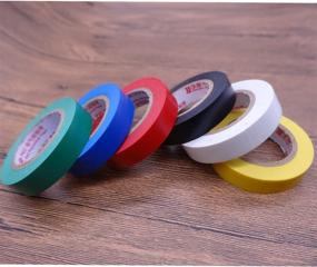 img 1 attached to 🔌 Viaky High-End Industrial Grade Electrical Insulation Tape - 6 Color Assortment, Each Roll 0.6" x 50', Waterproof Vinyl Insulating Backing, Rated to 176 Degrees & 600 Volts