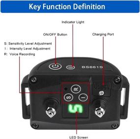 img 1 attached to 🐶 Rechargeable Anti Bark Collar with Beep and Shock Modes - Adjustable Sensitivity and Intensity - Rainproof No Bark Collar for Dogs