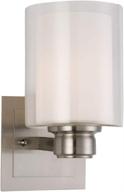 💡 sophisticated satin nickel wall light: introducing the design house 556134 oslo 1 light логотип