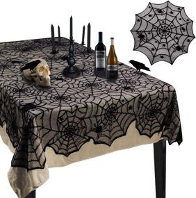 img 4 attached to 🎃 Rectangular Halloween Tablecloth Decorations by Korlon