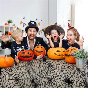 img 3 attached to 🎃 Rectangular Halloween Tablecloth Decorations by Korlon