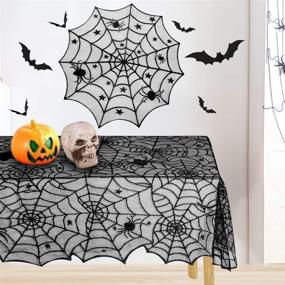 img 1 attached to 🎃 Rectangular Halloween Tablecloth Decorations by Korlon