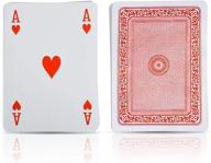 giant 5 x 7 inch playing cards by gamie - pack of 2 - oversized super 🃏 big poker card set - huge casino game cards for kids, adults, and seniors - great novelty gift idea логотип