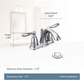 img 3 attached to 🚰 Moen 6610ORB Brantford Two Handle Bathroom Faucet: Timeless Elegance for Your Bathroom