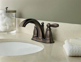 img 2 attached to 🚰 Moen 6610ORB Brantford Two Handle Bathroom Faucet: Timeless Elegance for Your Bathroom