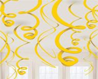 party hanging swirls sunshine yelow logo